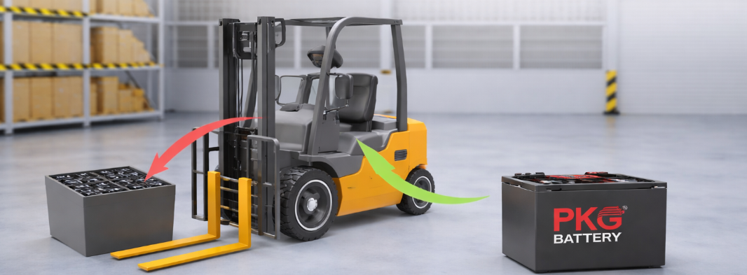 Pin Lithium cho xe nâng
