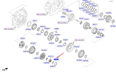 Vòng đệm bánh răng hộp số